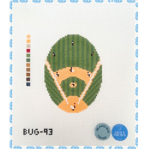 Baseball from Above Oval - Cece & The Bug