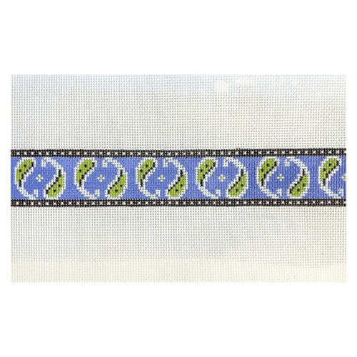 Blue and Green Paisley Belt
