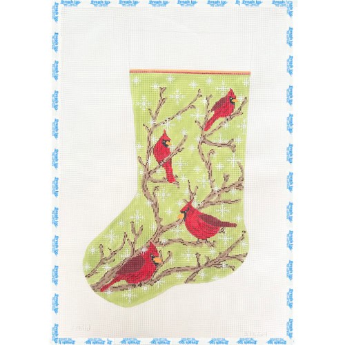 Cardinals on Branches Stocking