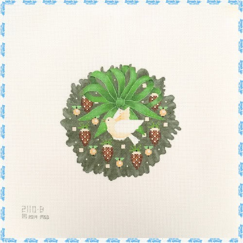 Melissa Shirley - Christmas Wreath with Pinecones