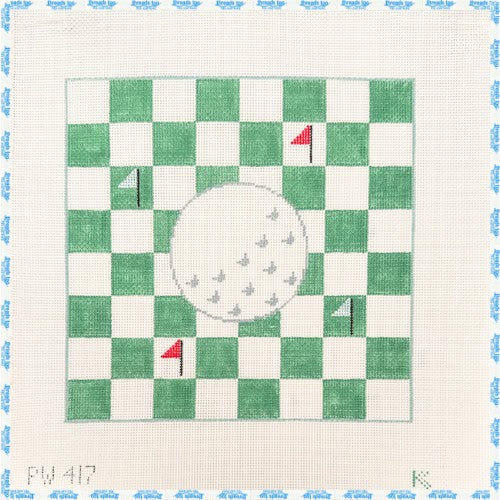 Golf Ball with Flags