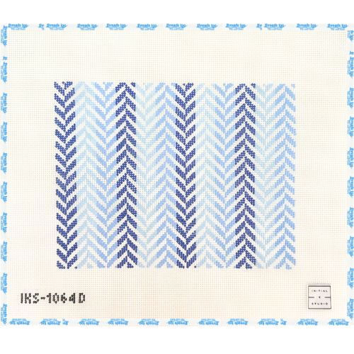 Herringbone Clutch - Blue