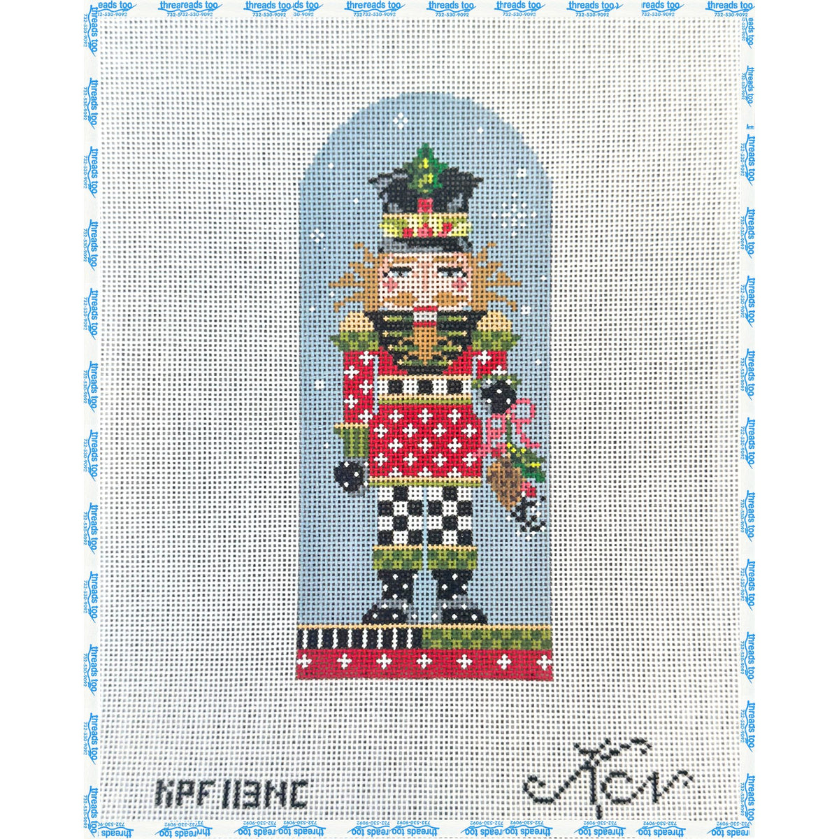 Polka Dot and Pinecone Nutcracker