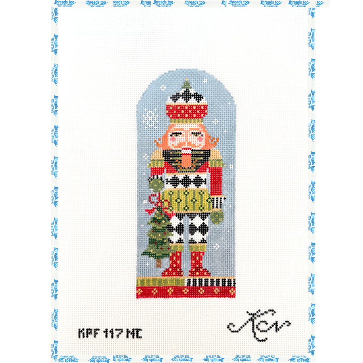Harlequin Nutcracker - Kelly Clark Needlepoint