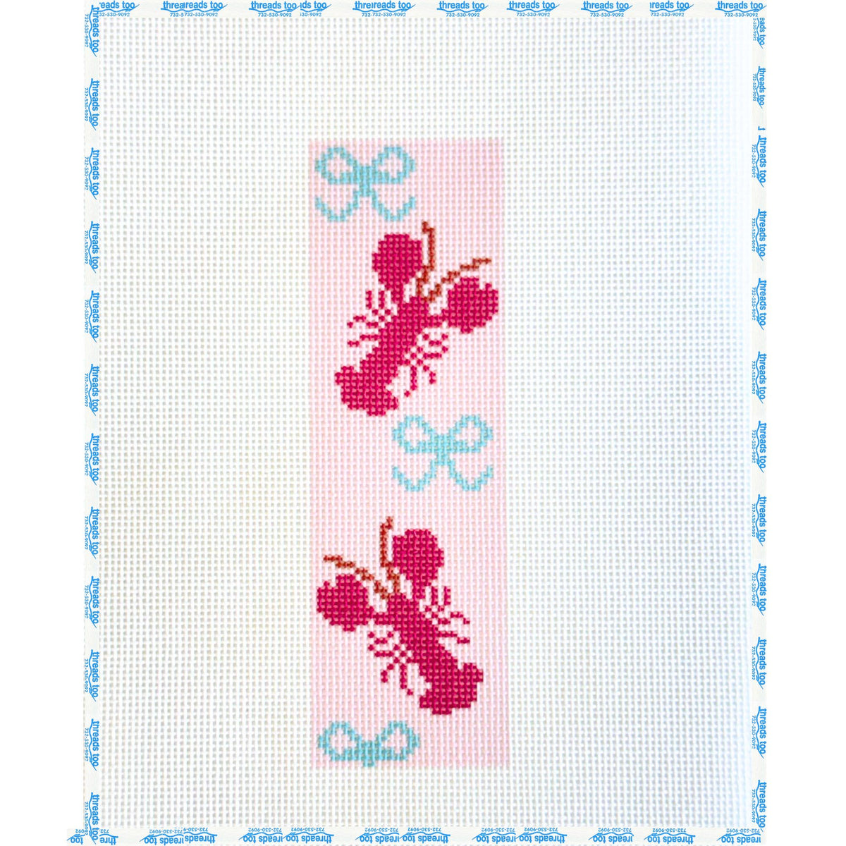 Lobster and Bows Bookmark