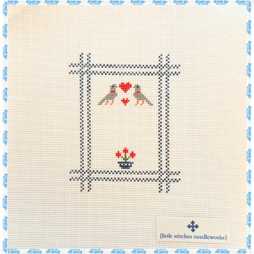 Little Stitches - Lovebirds Ornament