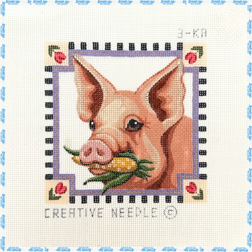 Pig with Corn Cob