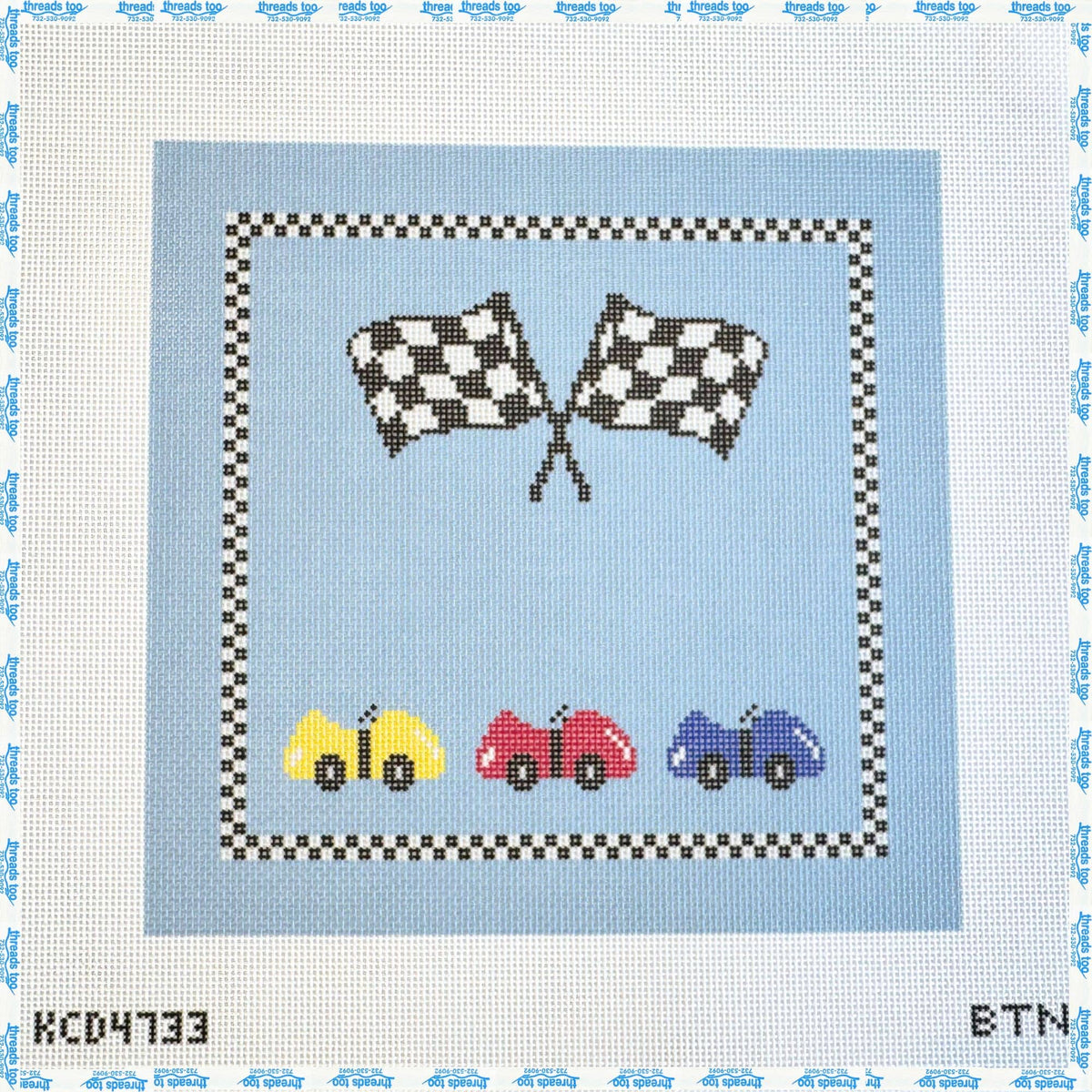 Race Cars and Racing Flags