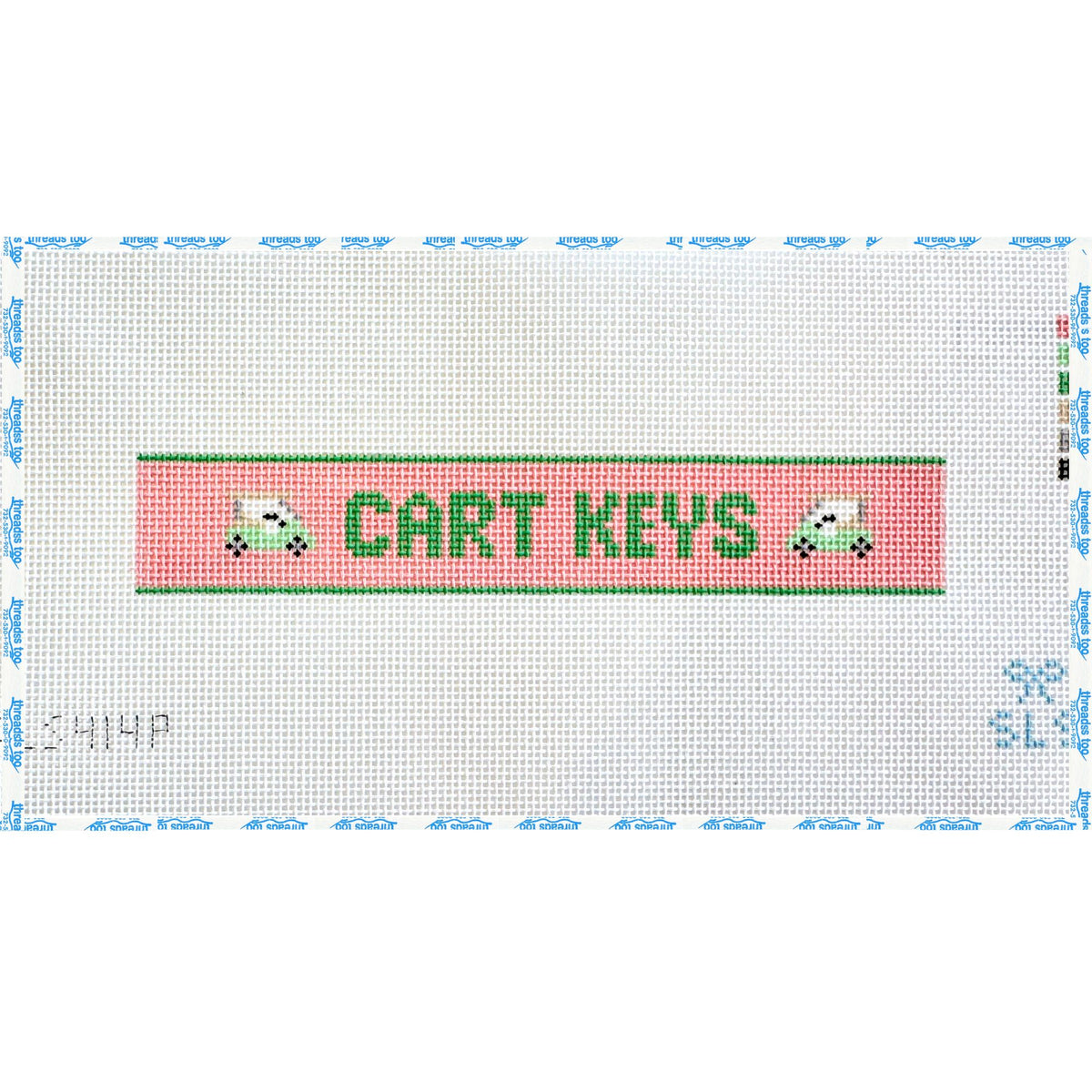 Cart Keys- Pink/ Green