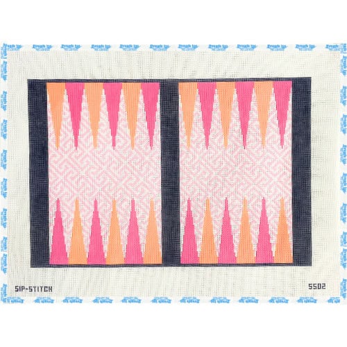 Backgammon Board Pink/Orange