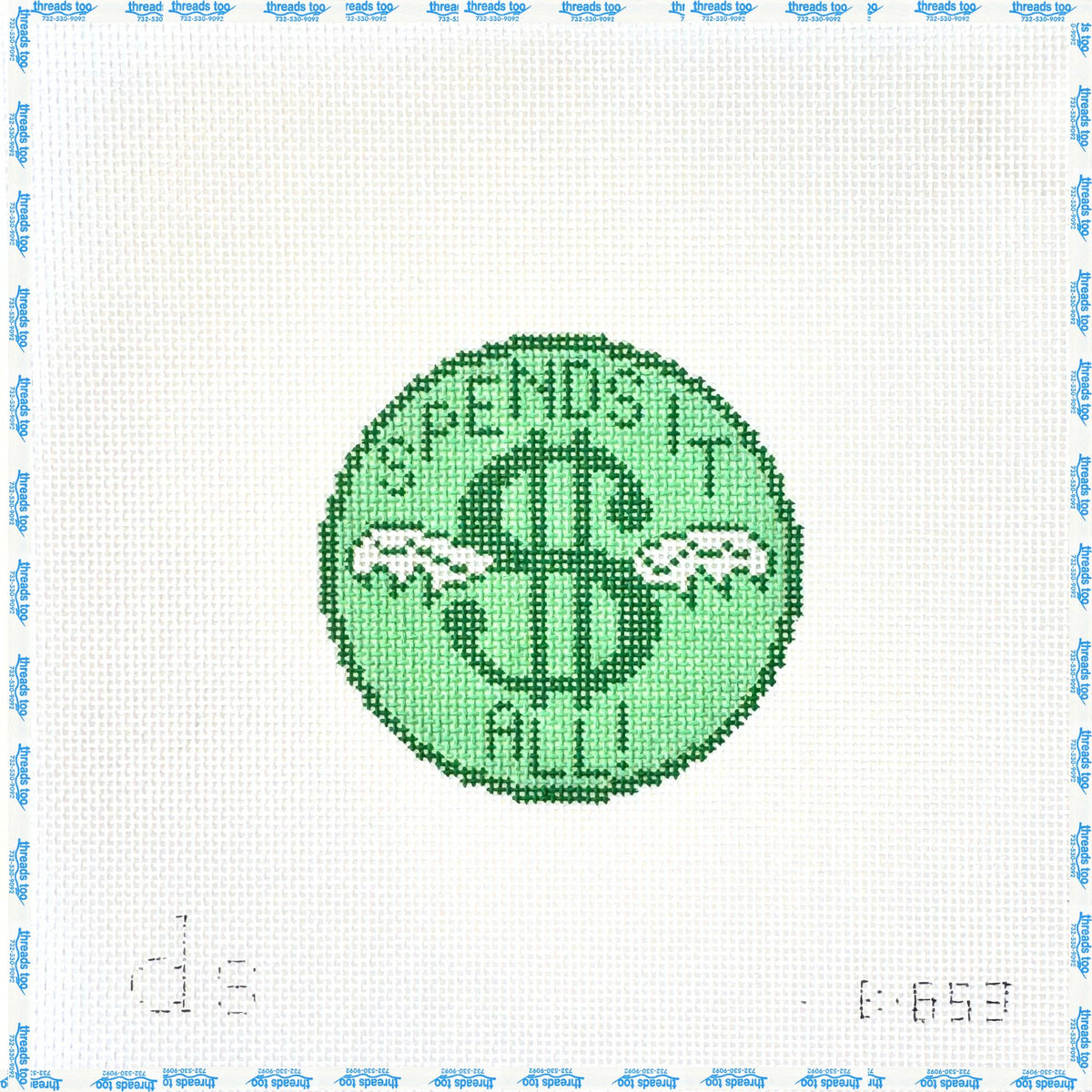 Spends It All! - Doolittle Stitchery
