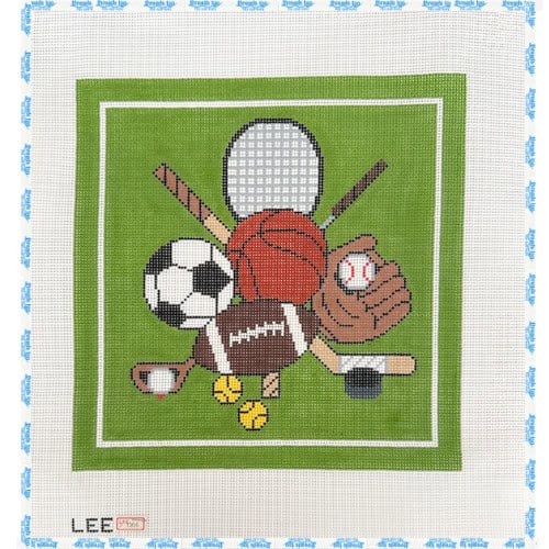 Sports Balls and Equipment on Green