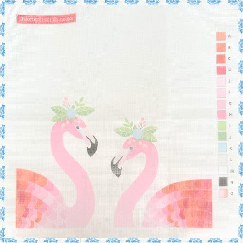 Two Flamingos