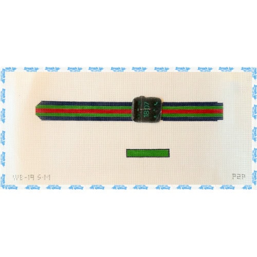 Watch Band Navy, Green, and Red