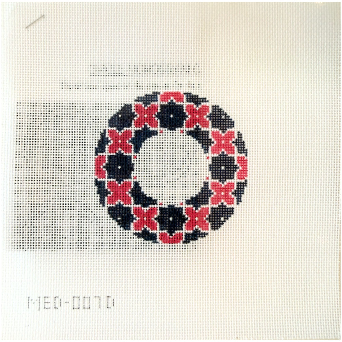 Floral needlepoint canvas at Threads Too, Fair Haven NJ
