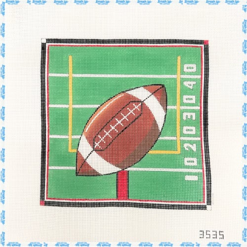 Sports needlepoint canvas at Threads Too, Fair Haven NJ