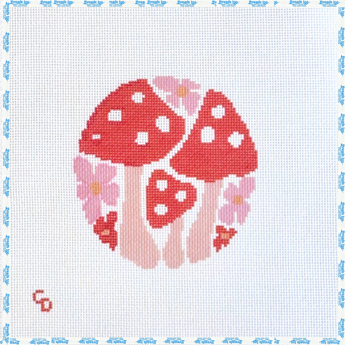 Mushroom Abstract Round