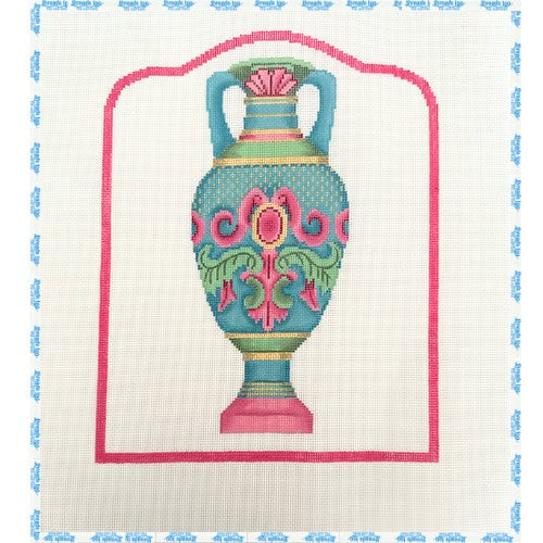 Turquoise and Pink Vase