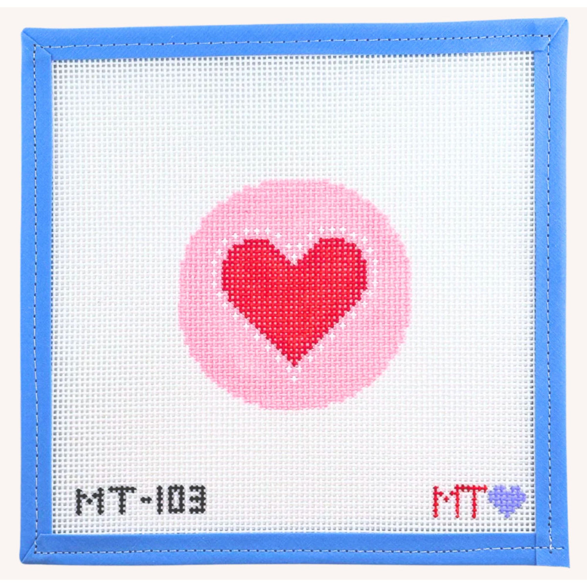 Beginner Heart Ornament - MT Needlepoint Designs