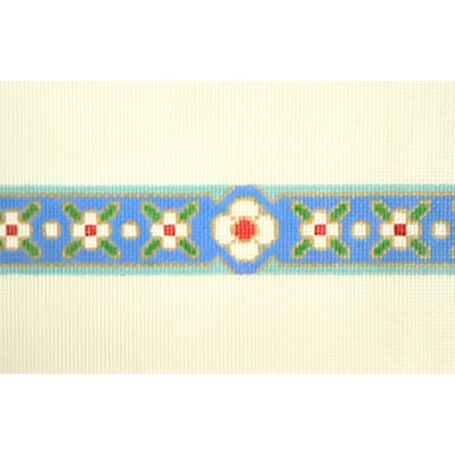 Blue Floral Belt