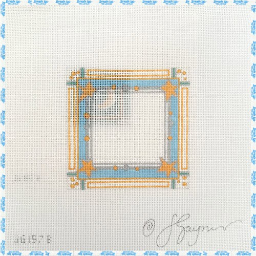 Blue Frame with Stars