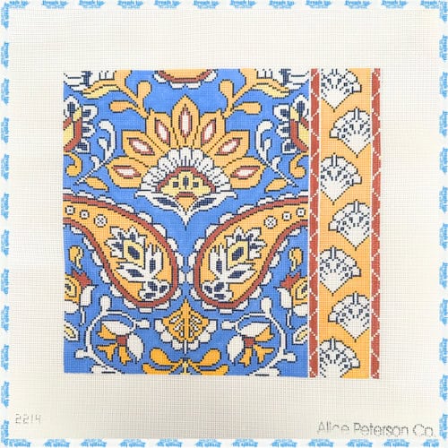 Alice Peterson - Blue and Gold Paisley