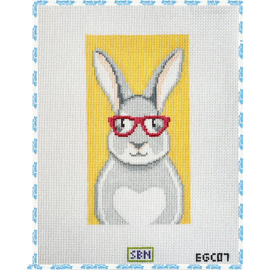 Bunny With Glasses Eyeglass Case