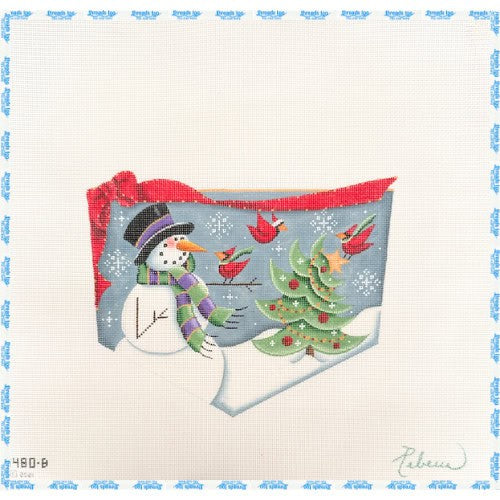 Snowman Christmas Stocking Cuff