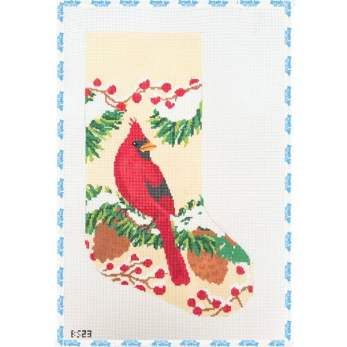 Cardinal and Pinecone Stocking