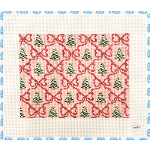 Holiday Bows and Trees Pillow