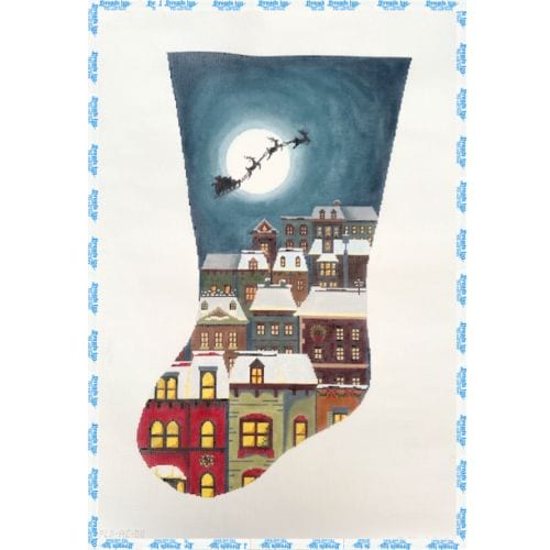 Christmas Eve Town Stocking