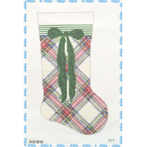 Cream Tartan Stocking