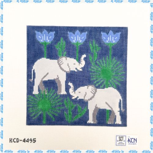 Elephant with Palms