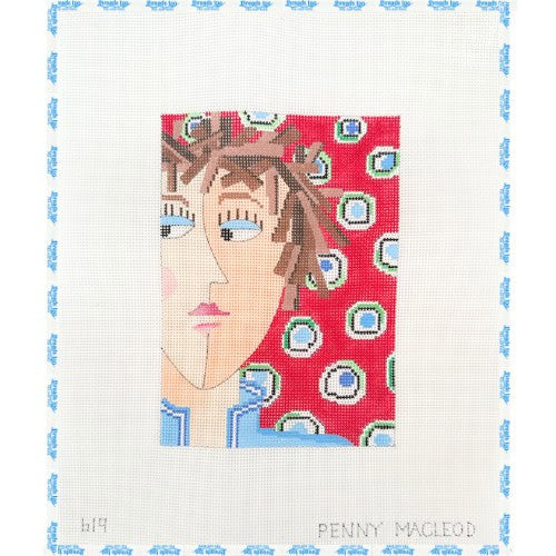 Face on Red Polka Dots
