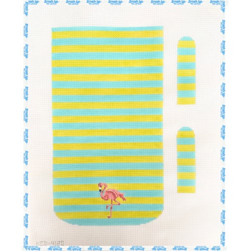 Flamingo and Stripes Purse - KCN Designers