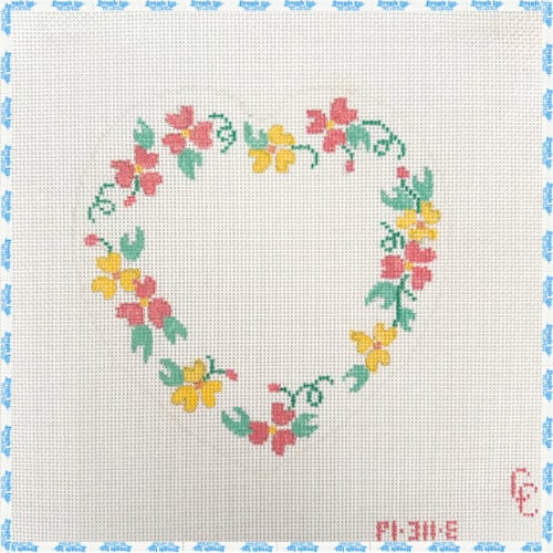 Floral Heart Outline