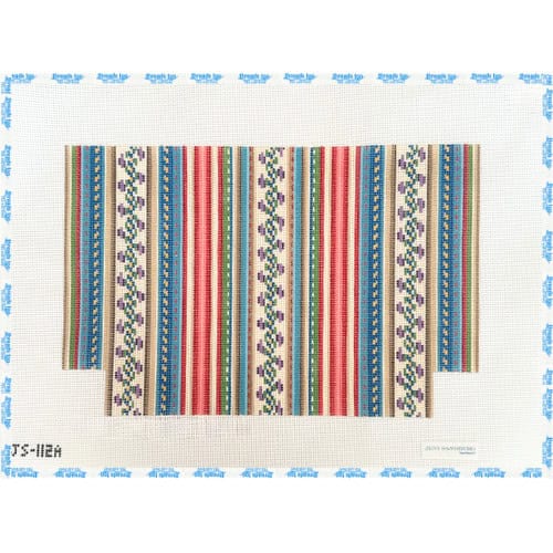 French Stripe Gusset Zipper Bag