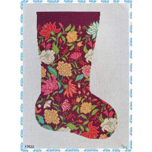 Garden Tapestry Stocking, Plum