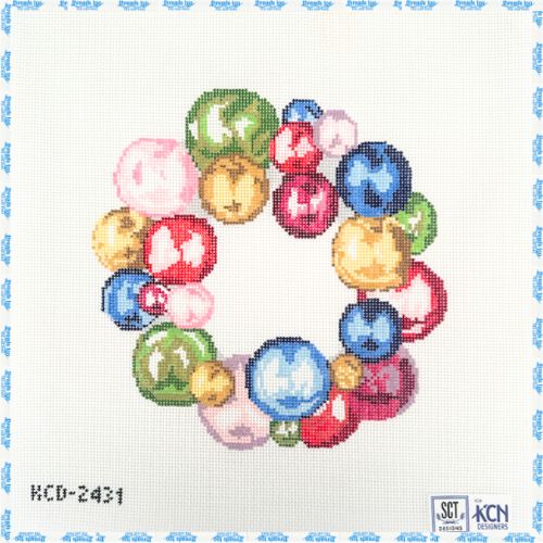 Glass Ornament Wreath - KCN Designers