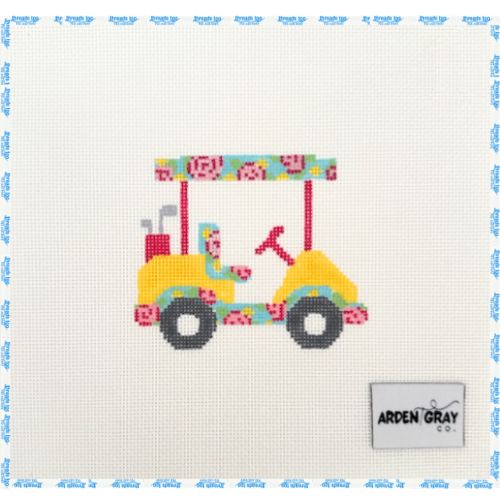 Bright Patterned Golf Cart - Arden Gray