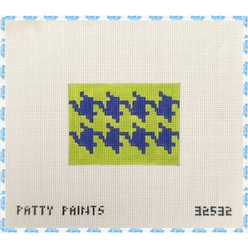 Green and Blue Houndstooth