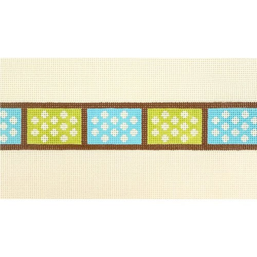 Blue and Green Polka Dot Belt