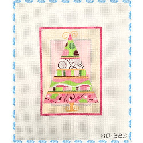 Pink and Green Mod Christmas Tree