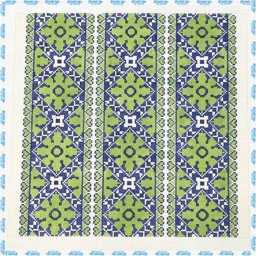 Heart Medallion Pillow Green