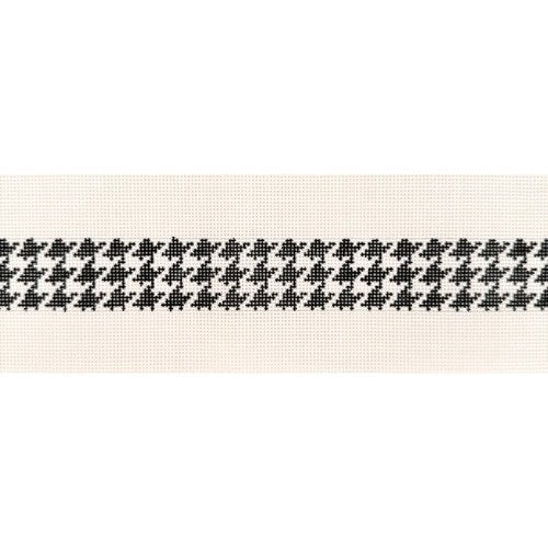 Black and White Houndstooth Belt