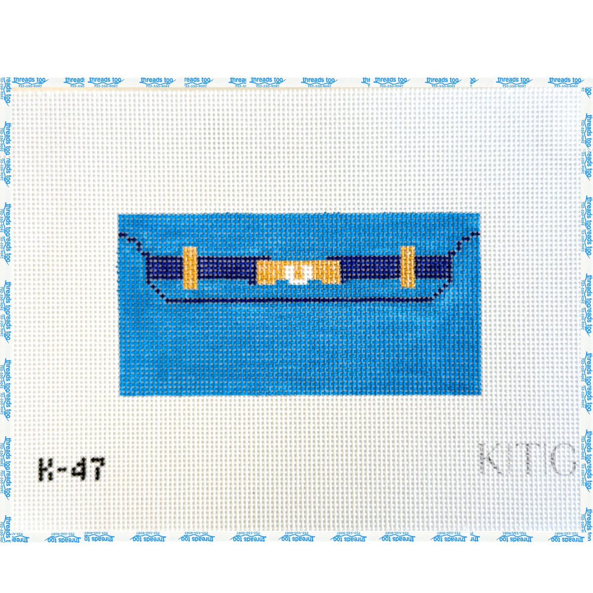 KTG Blue Mini Clutch