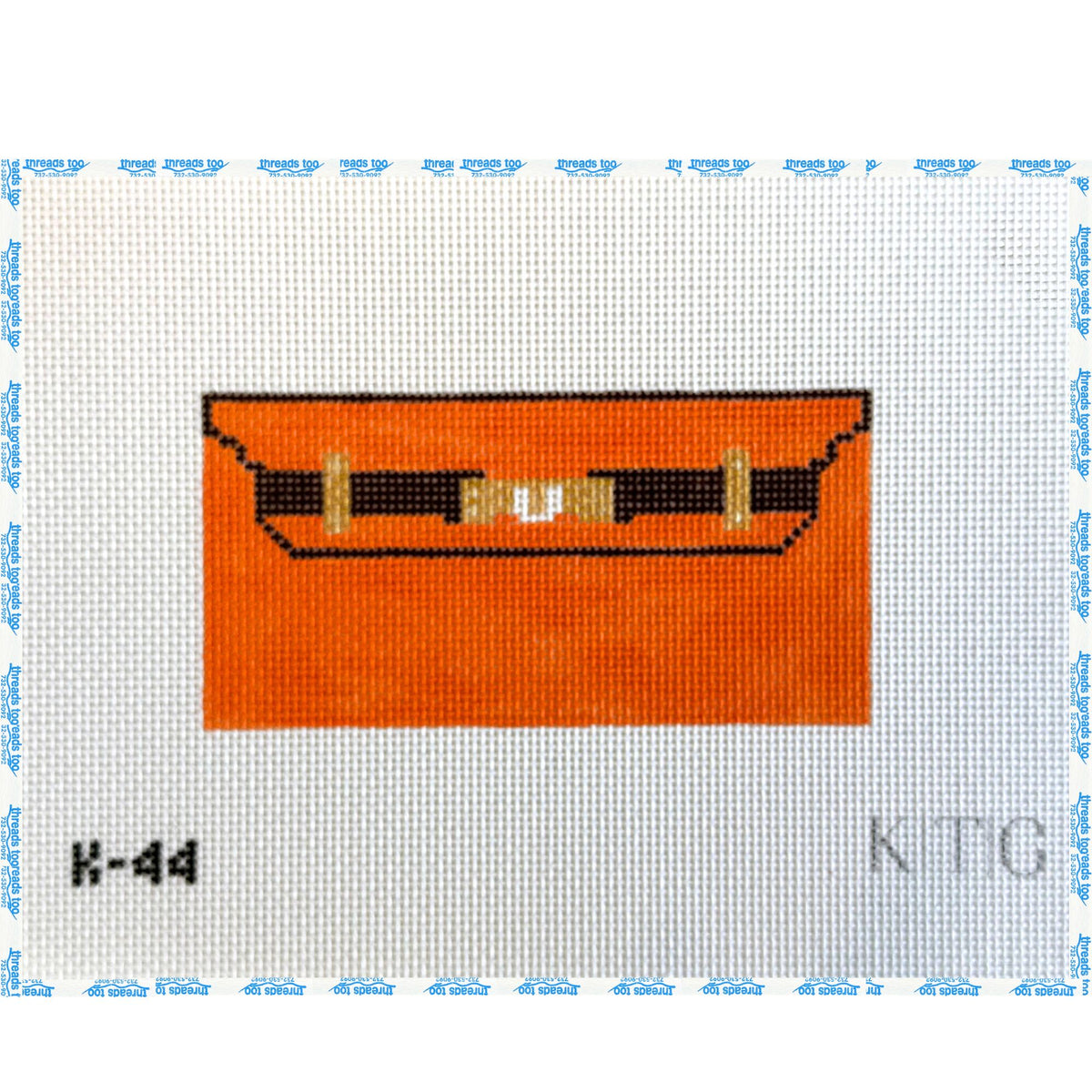 KTG Orange Mini Clutch