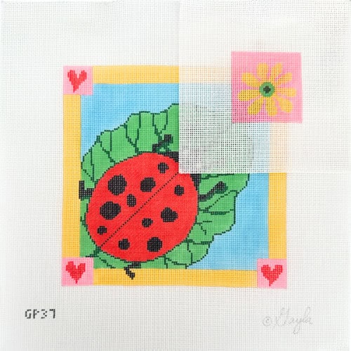 Ladybug with Flower
