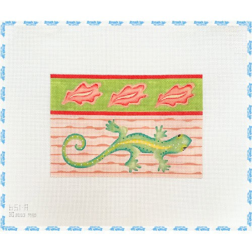 Lizard and Leaves