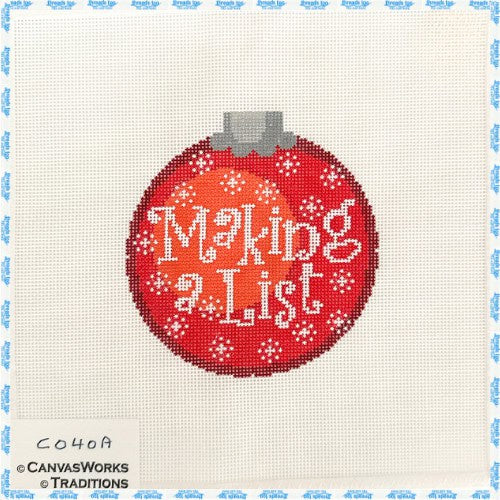 Making a List Ornament